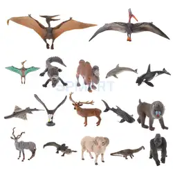 Реалистичные Доисторический Comtemporary животные модель фигурки героев дети витрина-дисплей зоопарк коллекция игрушек