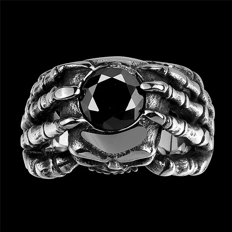 Mens Rings Vintage Classic Retro Evil Ring for Party Halloween Gift