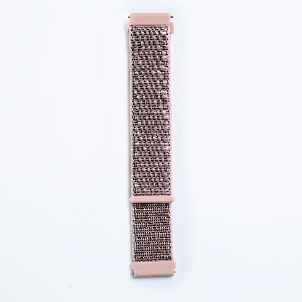 20 мм/22 мм/ткань нейлоновый ремешок для samsung Galaxy Watch 46 мм 42 мм браслет для Шестерни S3 S2 классический Frontier спортивный ремешок для наручных часов - Цвет ремешка: Pink Sand