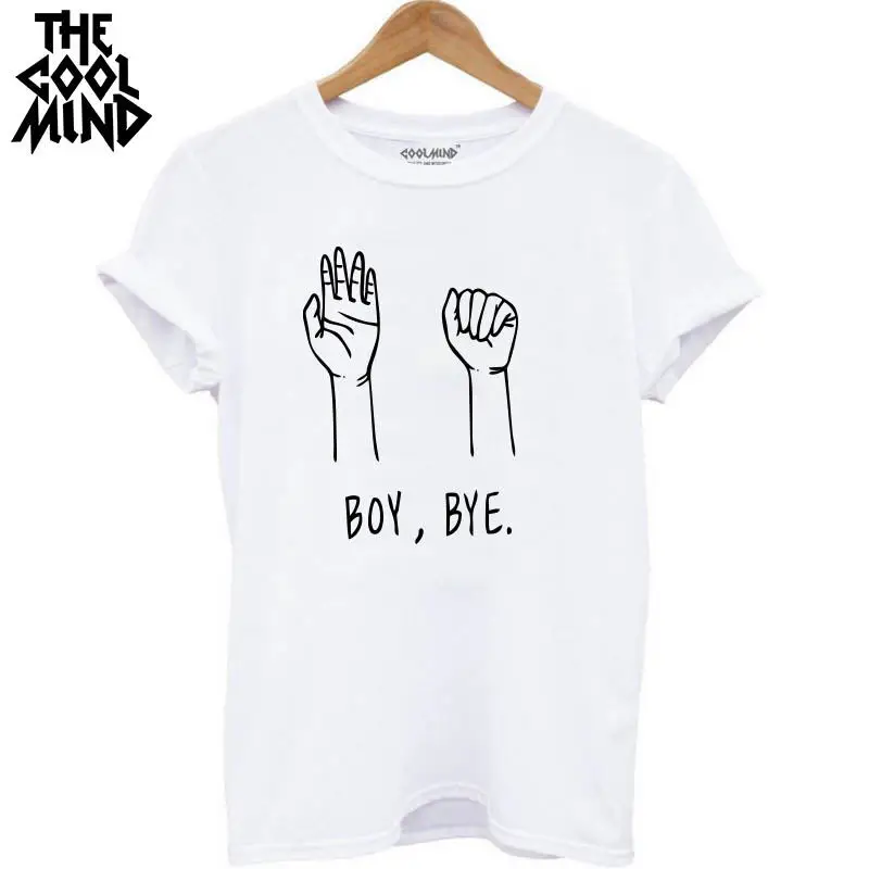 COOLMIND BB0101B хлопок, свободная Летняя женская футболка с принтом для мальчиков и женщин, крутая футболка с коротким рукавом, женская летняя футболка, футболки - Цвет: BS