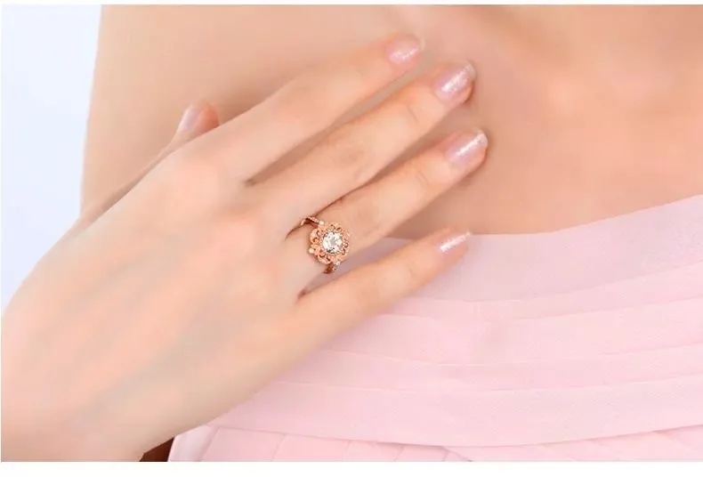 CaiMao 18KT/750 розовое золото 1,42 ct натуральный морганит & 0,15 ct полный разрез алмаз обручальное Драгоценное кольцо ювелирные изделия