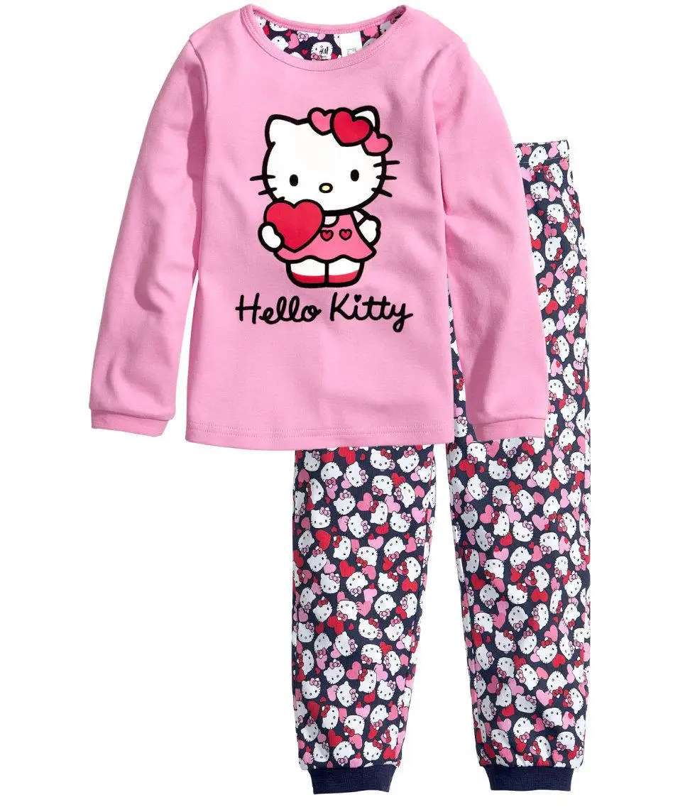 Новинка года, комплекты одежды для детей Детская мультяшная Пижама для маленьких мальчиков и девочек, пижамный комплект, хлопковый топ+ штаны, одежда для сна из 2 предметов - Цвет: Style 34