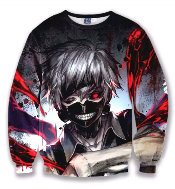 Anime Naruto Tokyo Ghoul 3D Pullover Sweatshirts