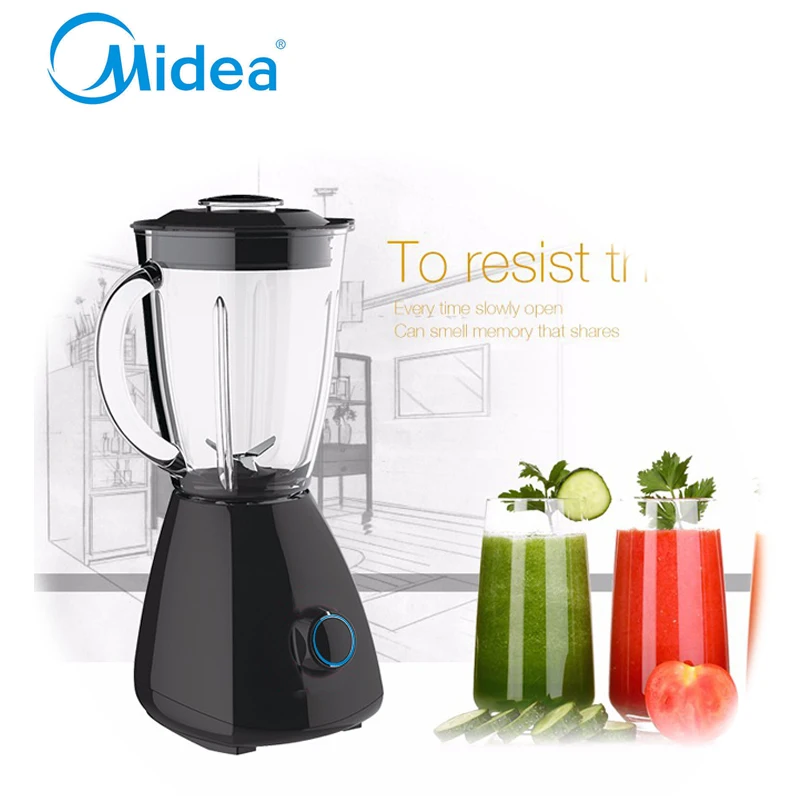 

Midea Professional 1.5L Electric Kitchen Hand blenders 220V EU plug ABS Plastic Black Knob control Powerful Commercial machine