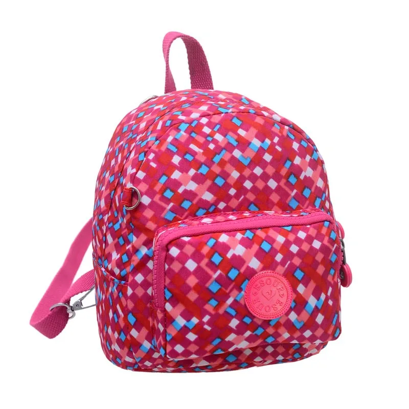 Модный Маленький Нейлоновый Рюкзак mochila feminina с обезьянкой, дорожная сумка, маленькая сумка на плечо для девочки, bolsas femininas - Цвет: pink box