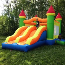 Inflatable Bouncy Castle Combo Bouncer With Two Big Slide Obstacle Course Inflatable Trampoline 6.5X4.5X3.8M Inflatable Games цена Inflatable Bouncy Castle Combo Bouncer With Two Big Slide Obstacle Course Inflatable Trampoline 6.5X4.5X3.8M Inflatable Games цены онлайн