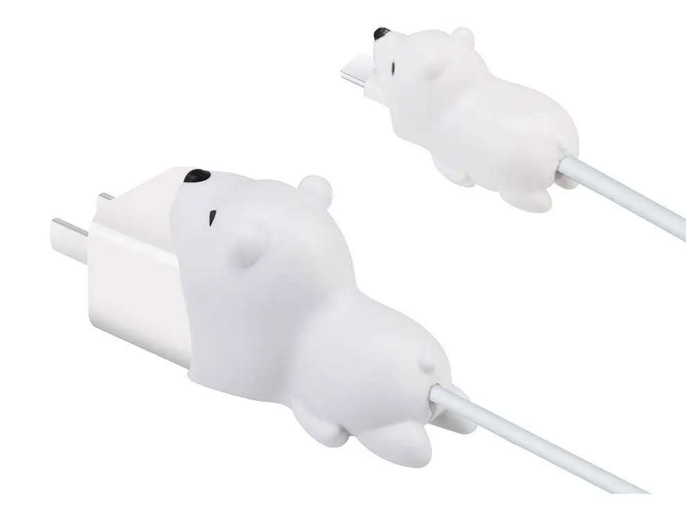 Для iphone кабель протектор милые животные укуса зарядное устройство протектор USB кабель Chompers Winder Органайзер Бегемот кукольная модель