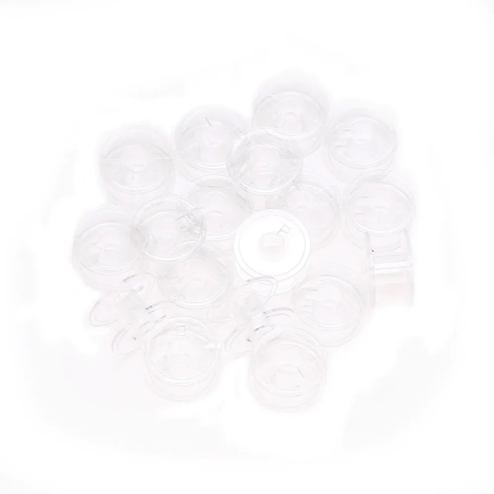 

Lots 20pcs Clear Plastic Empty Bobbins For Brother Janome Singer Sewing Machines