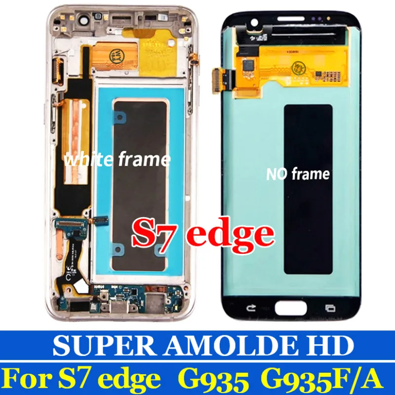 Оригинальный Super AMOLED дисплей 5 дюйма для SAMSUNG Galaxy s7 edge G935 G935F дигитайзер сенсорный