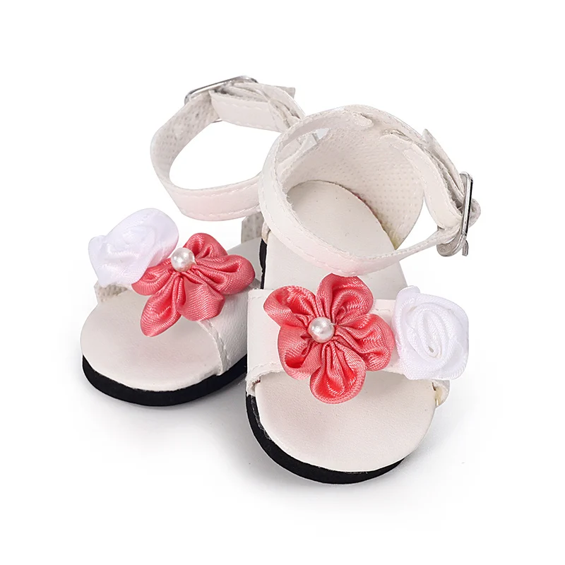 Новая модная обувь для куклы 7 см кожаная обувь с цветком 43 см куклы для новорожденных и 1" американская кукла 1/3 BJD