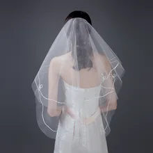 Белая свадебная вуаль с поподионом, 1,5 метров, свадебная фата, vail, аксессуары для женщин, vestido de noiva WAS10086
