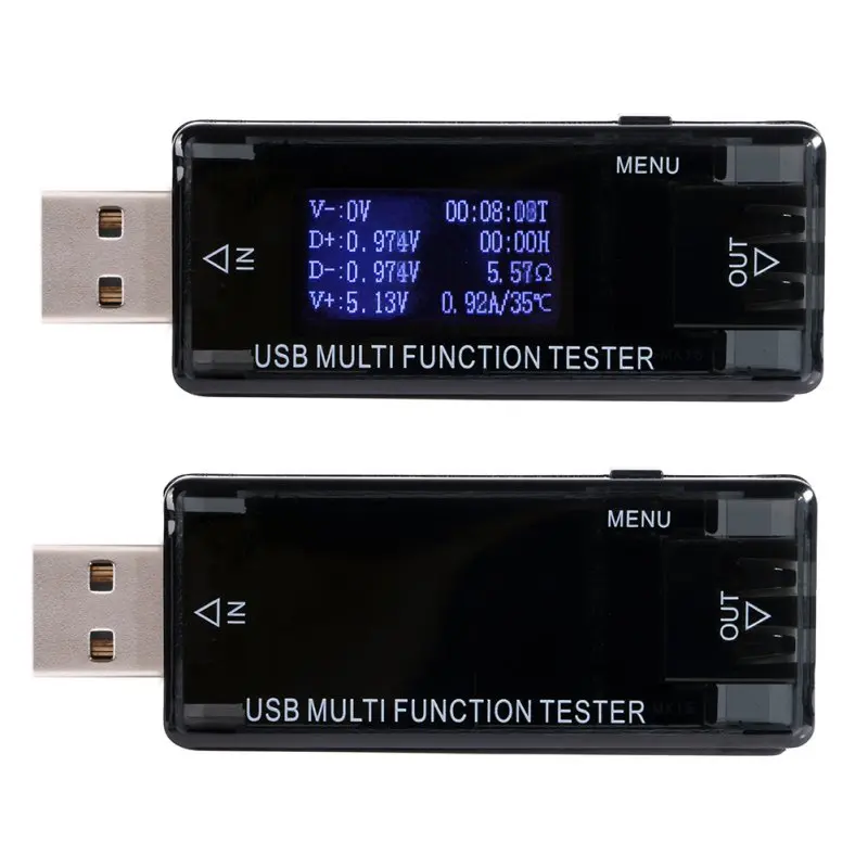 

Digital Display 4V-30V USB Doctor QC2.0 Connector Mini Current Voltage Connector Charger Capacity Tester