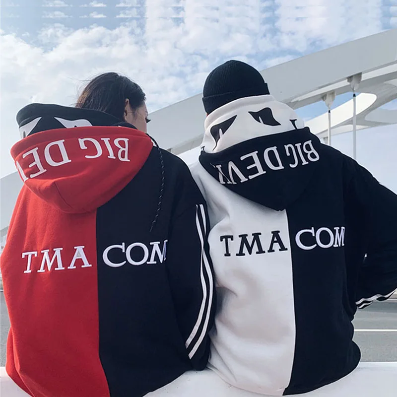 Мужская толстовка с вышитой надписью MOMO Толстая теплая капюшоном уличная одежда