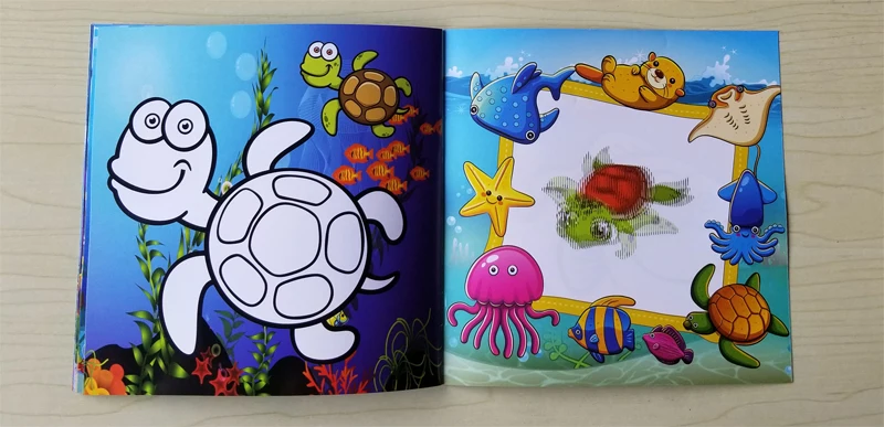 22 Pages Ocean Style Secret Garden Painting Drawing Kill Time Book Will Moving DIY Children's Puzzle Magic Coloring Book 22 Pages Ocean Style Secret Garden Painting Drawing Kill Time Book Will Moving DIY Children's Puzzle Magic Coloring Book