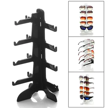 

Plastic Frame Display Stands 3 Colors Fashion Sun Glasses Eyeglasses Plastic Eyewear 4 Layer Counter Showing Stand Holder Rack