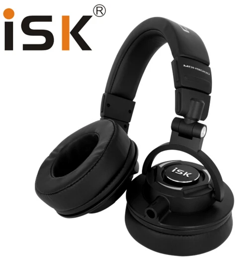 ISK MDH9000 полностью закрытый монитор наушников для DJ/аудио смешивания/запись студия мониторинга с 3 м пружинная линия