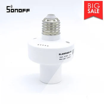 

Sonoff Slampher E27 Wifi Light Holder RF 433MHz Wireless Light Lamp Bulbs Holder Smart Home Automation Modules Work With Alexa