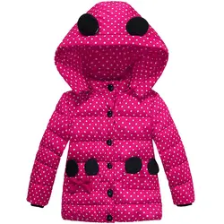 Детские куртки для девочек зимние куртки парки для детская одежда верхняя одежда с капюшоном пальто хлопковый плотный костюм 2016 CC246-CGR2