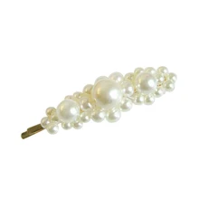 Мода ручной золотая жемчужная заколка Заколки для волос Аксессуары Укладка защелкивающаяся заколка для волос женский милые девушки шпилька