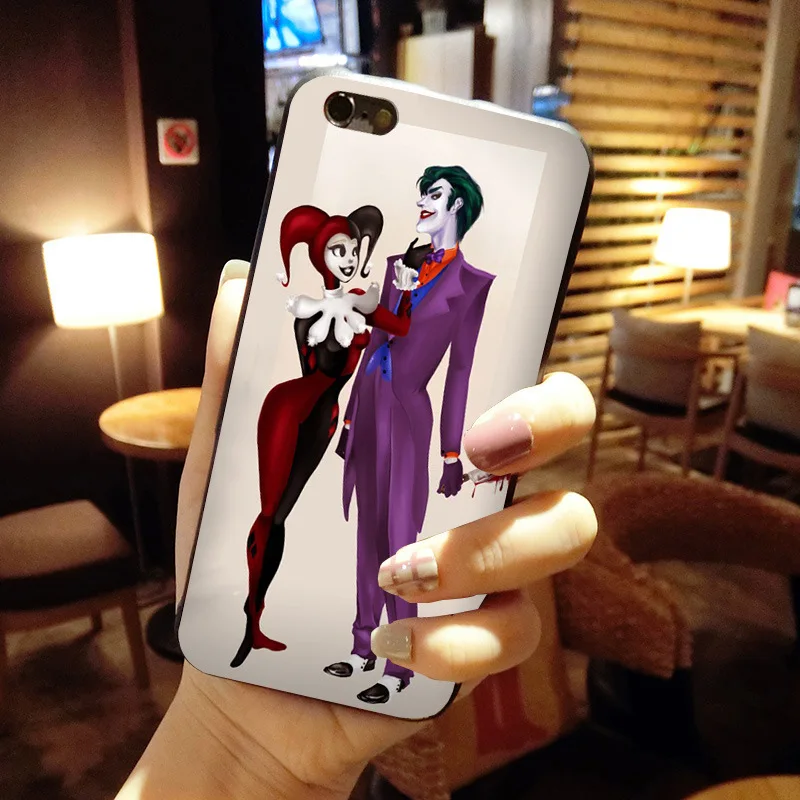 Защитный Мягкий ТПУ чехол для телефона MaiYaCa harley quinn joker iPhone 6S 6plus 7 7plus 8 8Plus X 5S 12Pro xs max