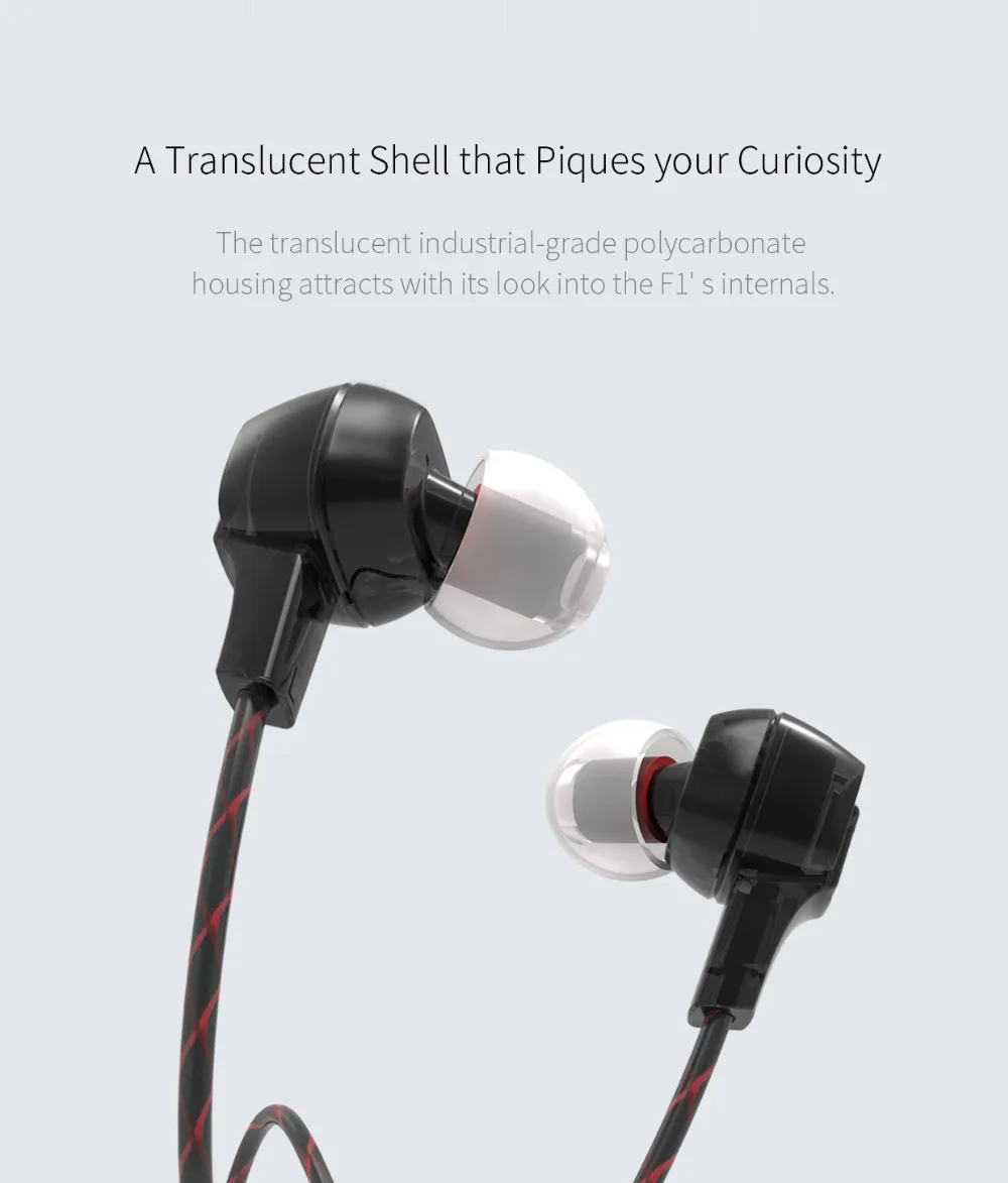 FiiO F1 динамические внутриканальные музыкальные наушники с микрофоном для мобильного телефона OPPO/Xiaomi/huawei/samsung MP3 MP4