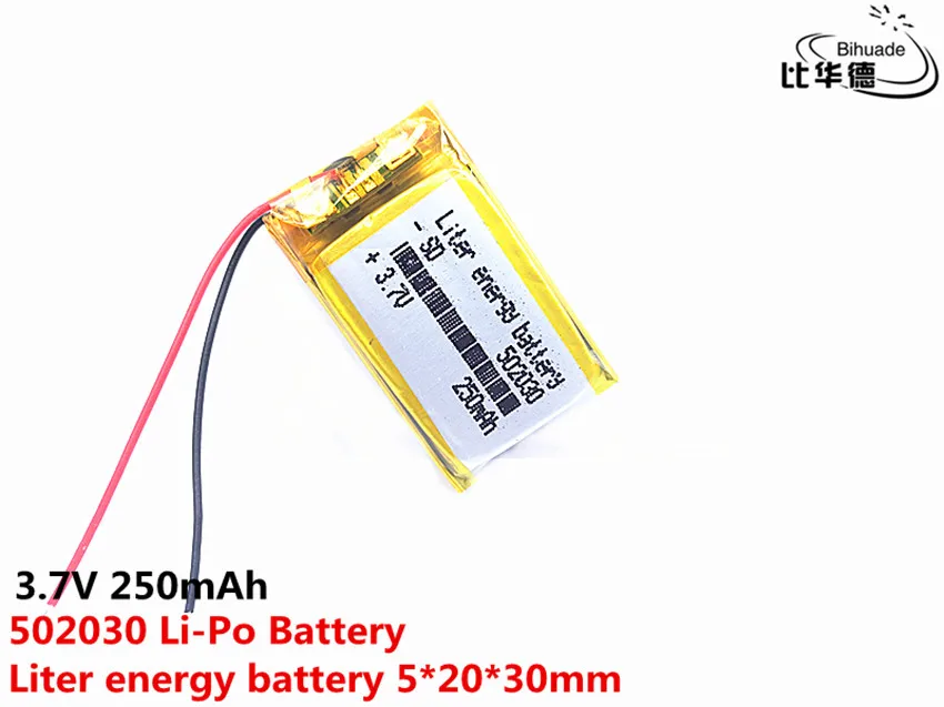 Год 502030 3,7 в 250 мАч литий-ионная Lipo ячейка литий-полимерная аккумуляторная батарея для MP3 MP4 Динамик Тахограф Автомобильный видеорегистратор