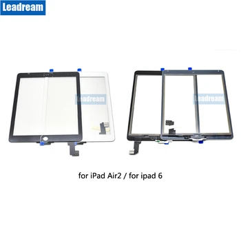 

10PCS for ipad 6 6th air 2 A1567 A1566 Touch Screen Digitizer Replacement Front Lcd Outer Glass With Sticker