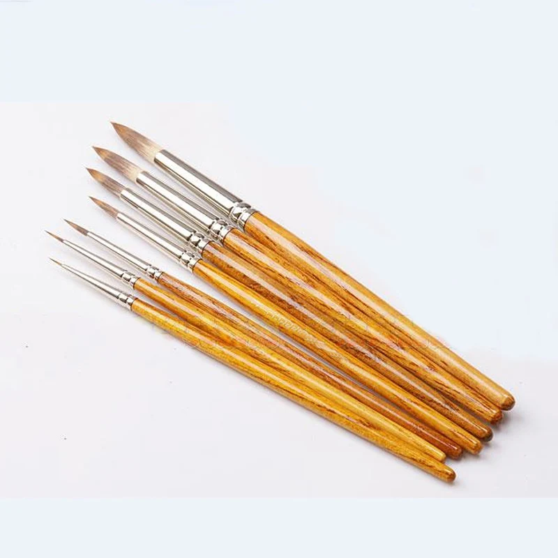 

Set of 7 Wooden Scriptliner Brushes Art Pens