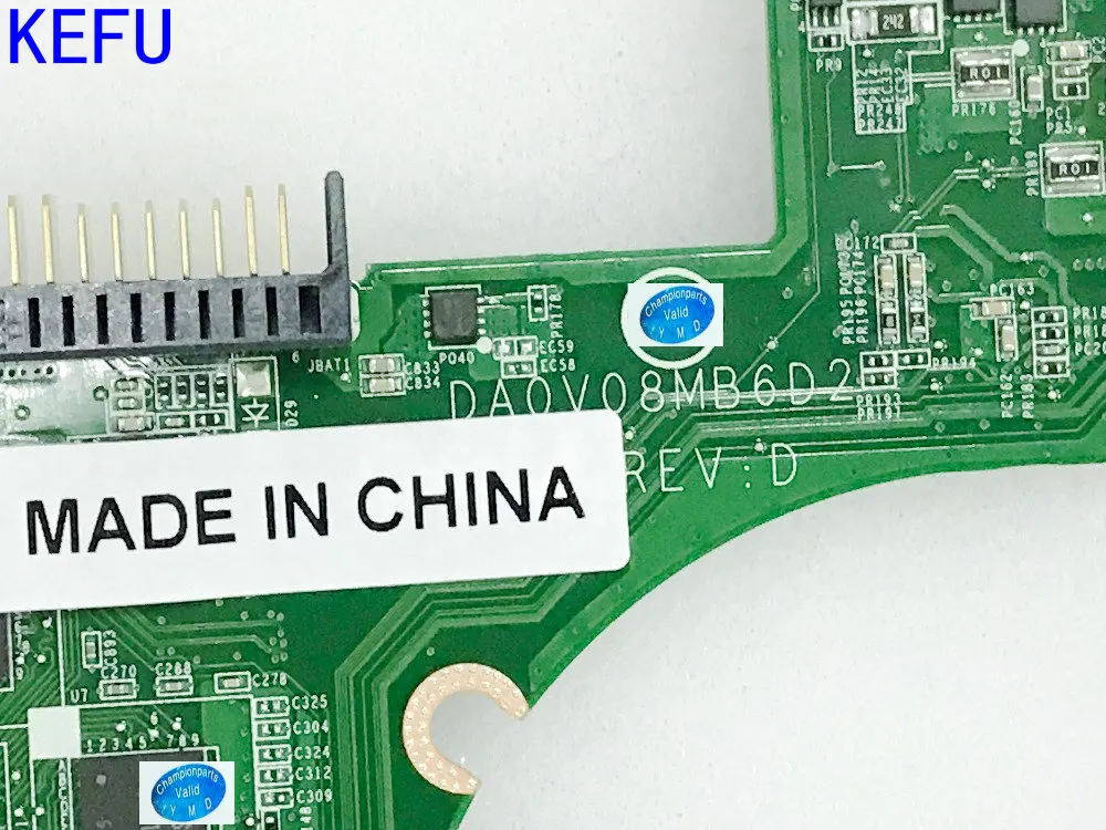 Материнская плата KEFU STOCK 0C0NHY DA0V08MB6D2 REV : D для ноутбука Dell VOSTRO 3460 видеокарта ПК