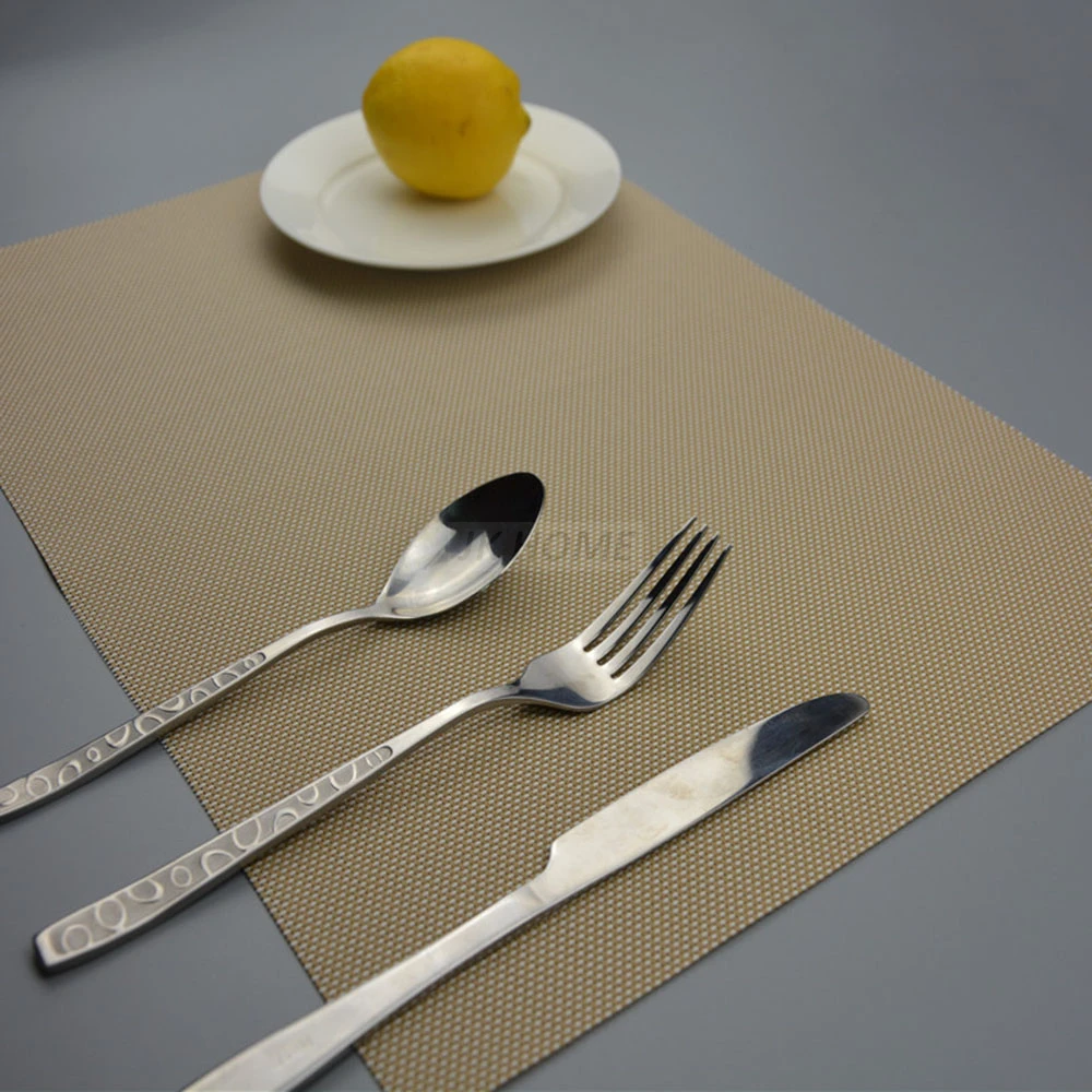 JK Home 4Pcs/lot Dining Table Mat Plates Pads Bowl Pad Coasters Fast-Dry Table Cloth Pad Slip-Resistant Kitchen Table Decoration