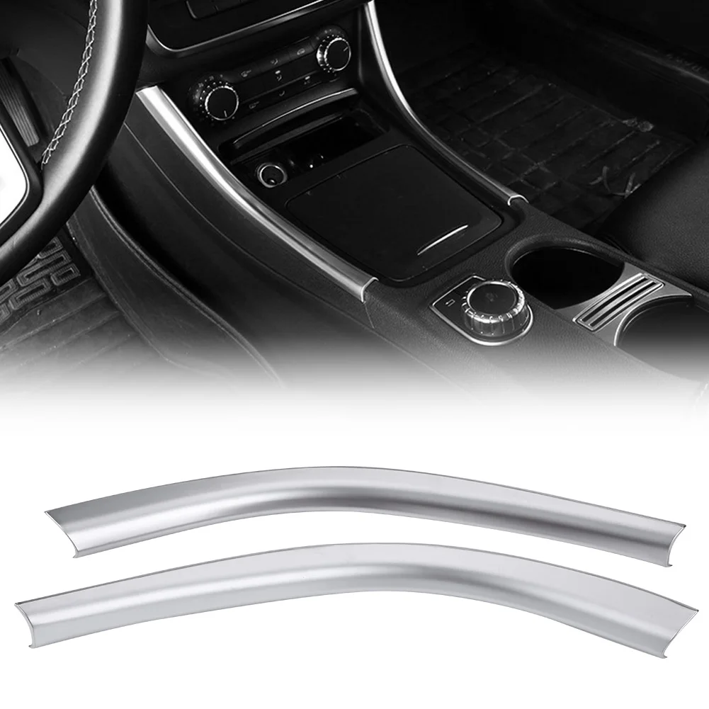 Автомобиль Центральной Консоли обе стороны Панель декоративная крышка Накладка ABS Цвет для Mercedes Benz A W176 CLA C117 GLA X156