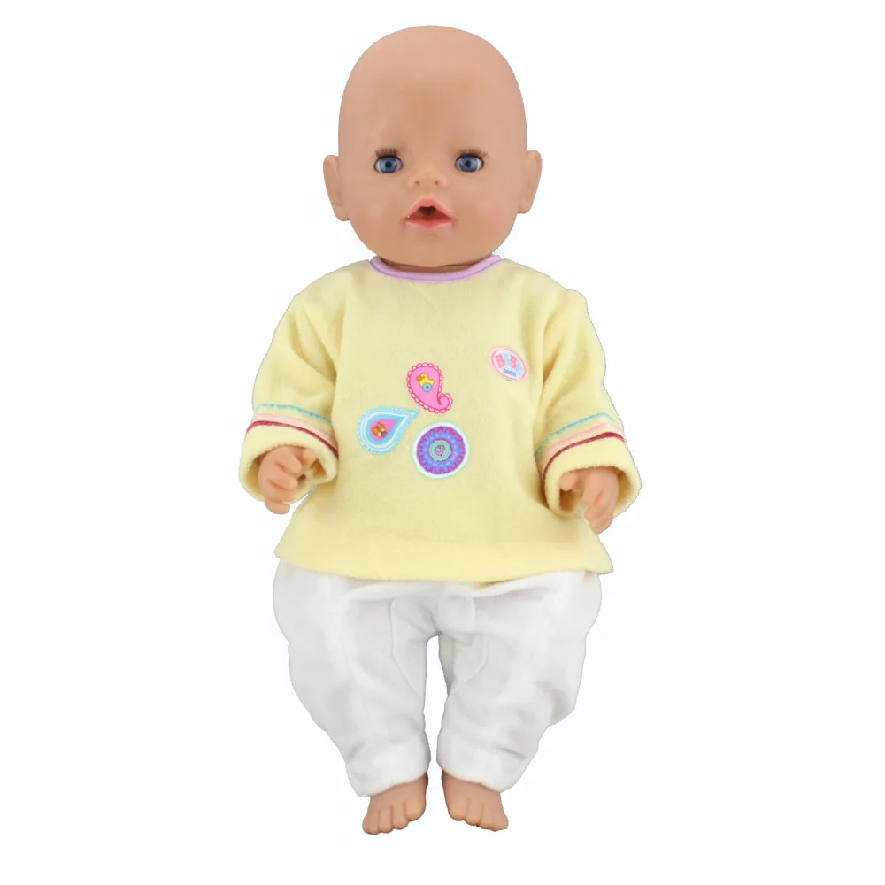

New Leisure Warm set Doll Clothes Wear for 43cm Baby Born zapf, Children best Birthday Gift(only sell clothes)