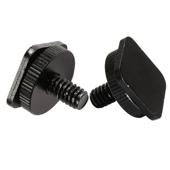 

1/4 Single Screw Hole to Camera Flash Hot Shoe Mount Adapter 2PCS flash hot shoe bracket adapters for Canon DSLRS Accessories