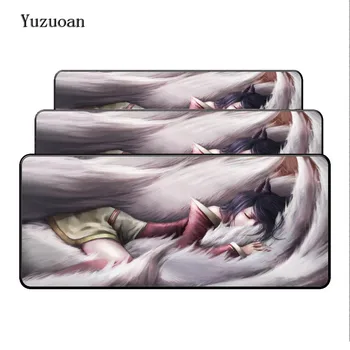 

Yuzuoan Ahri League of Legends Large Overlock Mouse Pads Game keyboard Mousepad Computer Mouse Gaming Mat for CSGO Dota 2 LOL