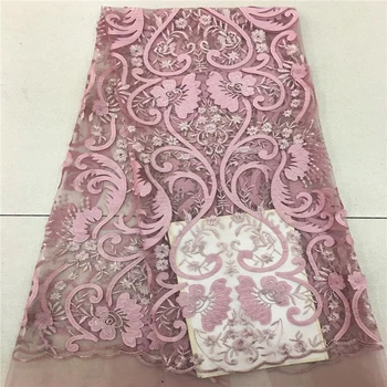 

VILLIEA High Quality African Lace Fabric Embroidered African Glittery French Lace Fabric With Sequins African French Net Lace