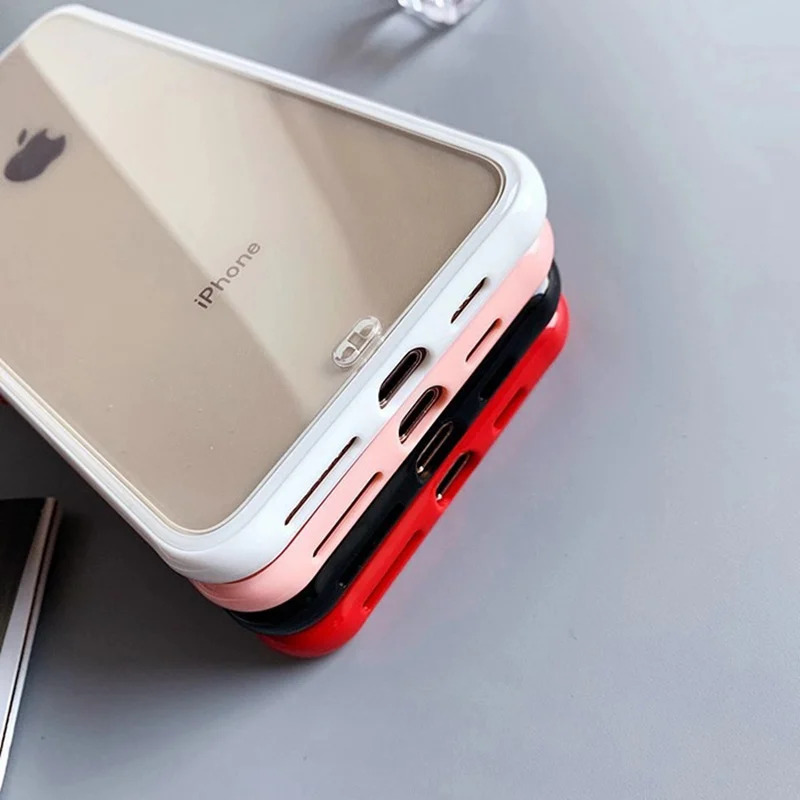 Прозрачный силиконовый чехол для телефона iPhone X XS XR Max 8 7 6 6S Plus противоударный