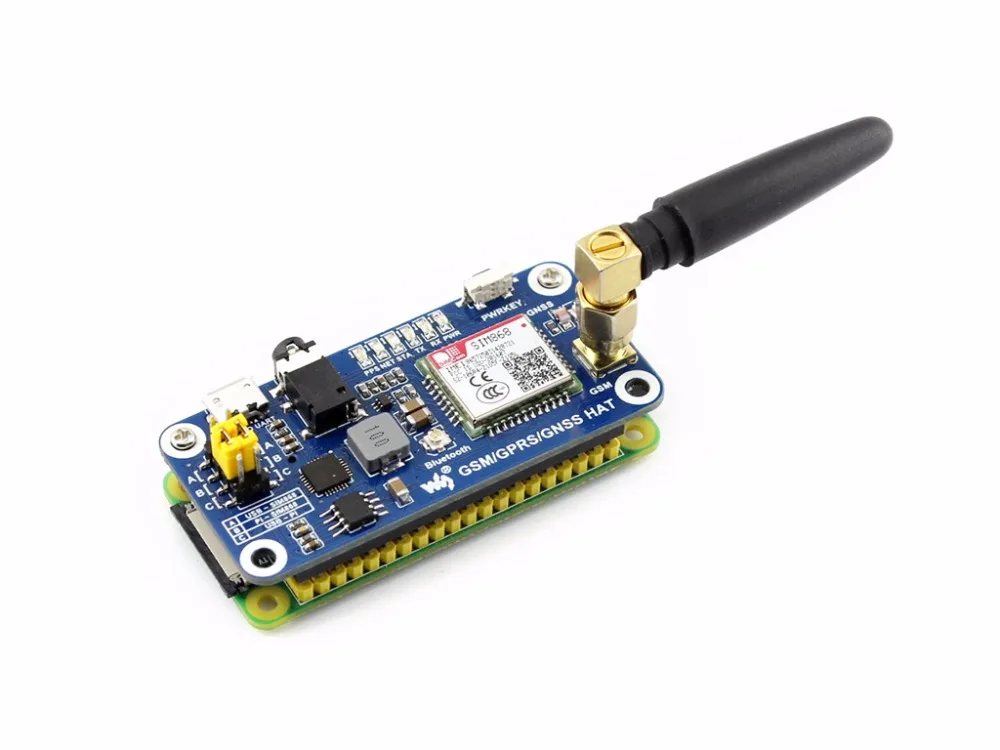 GSM/GPRS/GNSS/Bluetooth шапка для Raspberry Pi Bluetooth 3,0 поддерживает SMS Телефонный звонок GPRS DTMF HTTP FTP MMS электронная почта gps компас