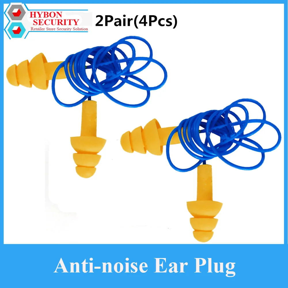 2pair(4pcs) Hearing Protection Anti Snoring Earplugs Noise Reduction