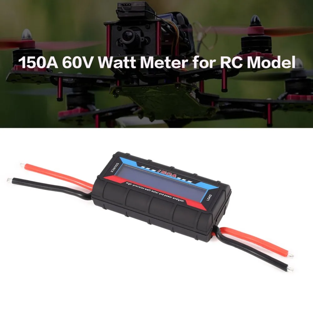 

Digital Voltage Power Watt Current Energy Meter Analyzer Tester Checker for RC Drone Battery Motor Charger 60V 150A Wattmeter