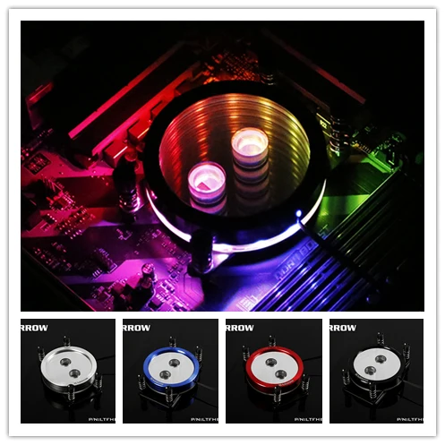 Кулер для процессора Barrow AM3 AM4 plaform 2 0 5v rgb компонент освещения водяное охлаждение
