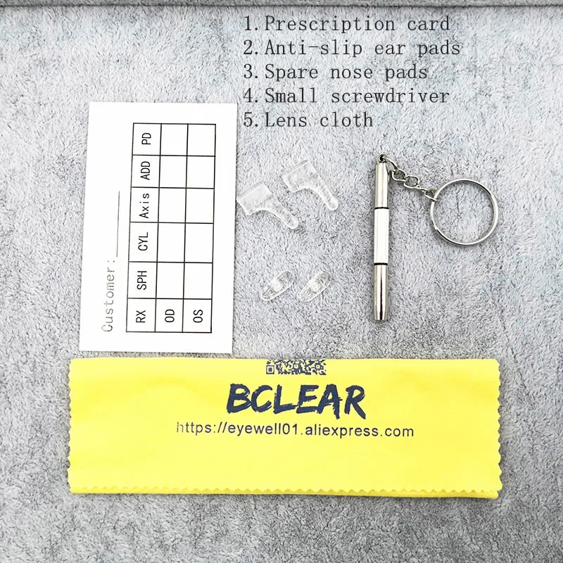 Женские овальные очки BCLEAR металлическая оправа в полной оправе Ультрамодный