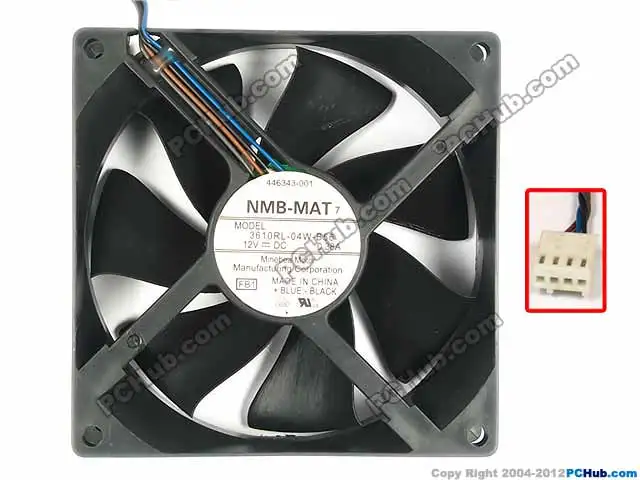 

NMB-MAT 3610RL-04W-B56, FB1 DC 12V 0.38A 92x92x25mm Server Cooler fan