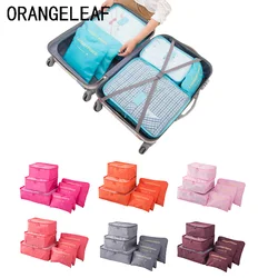 6PCS/Set Travel Organizers Travel Accessories Cloth Travel Mesh Bag Luggage Packing Organizer Packing Cube Organizer Pouch 6PCS/Set Travel Organizers Travel Accessories Cloth Travel Mesh Bag Luggage Packing Organizer Packing Cube Organizer Pouch