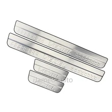 Stee inoxidável Do Carro Porta Protetor Sill Scuff Placa Guarnição Fit para Honda Vezel VFC HR-V 2014 2015 2016 2017 2018 2019 Acessórios