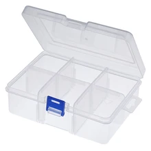 6/8 отсеков рыболовные хозяйственная Коробка Приманка поворотные крюки прозрачный ящик для рыболовных принадлежностей с Межкомнатная разделители