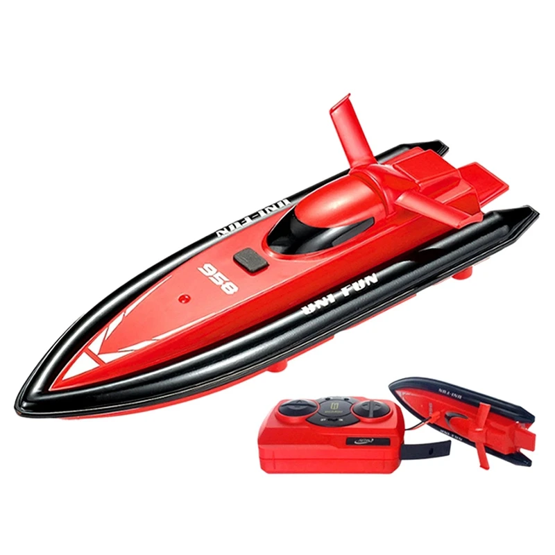 

Remote Control Boat Speedboat 2.4Ghz Mini Remote Control Rowing Boat Motor Boat Toy Children Electric Toy Boat Model Remote Co