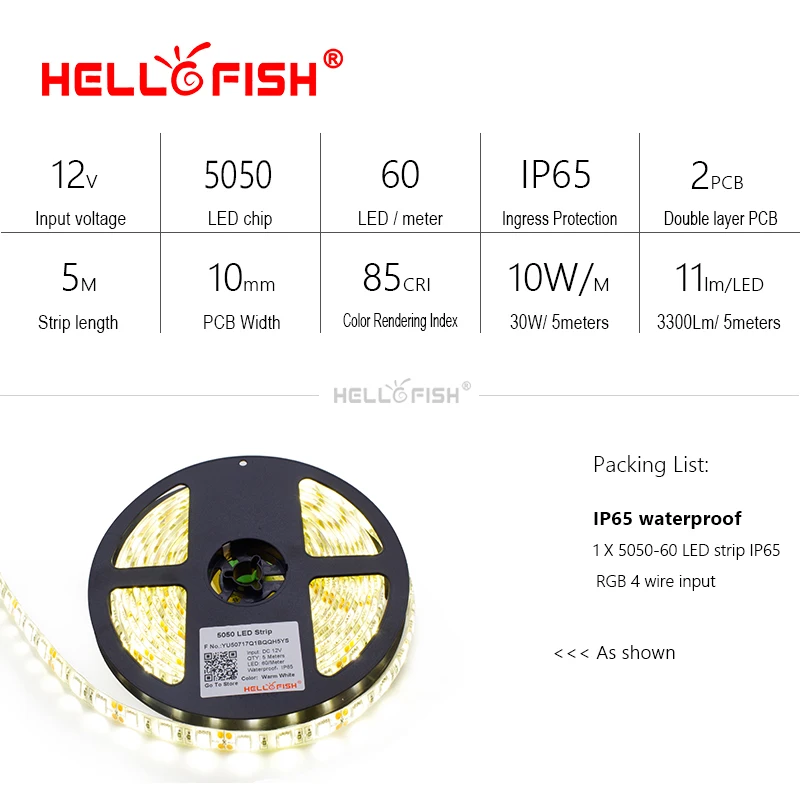 Светодиодный полосы 12V IP65 Водонепроницаемый IP20 светодиодный гибкий светильник Светодиодная лента, освещение светильник 5 м 300 светодиодный чипы DC12V белый/теплый белый