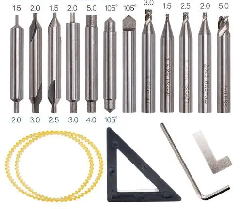 Полный набор торцевых фрез для всех вертикальных ключей копировальная машина как ключевые режущие части для продажи 17 шт./лот