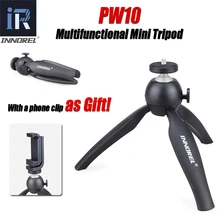 Innorel PW10 multifunctional مصغرة منضدية ترايبود الهاتف كليب حامل جبل selfie عصا ل المرايا الكاميرات و معظم الهواتف المحمولة