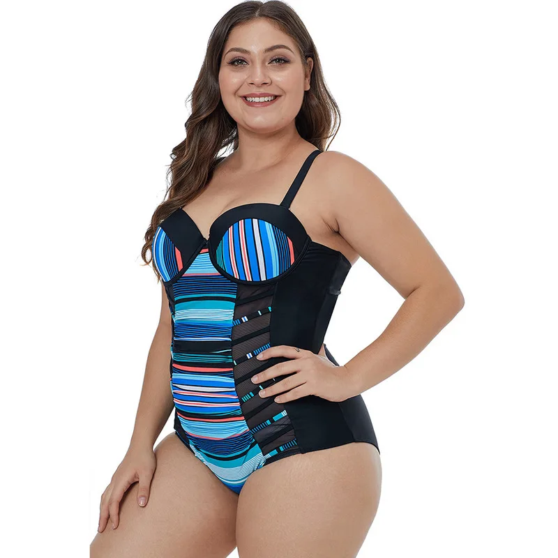 

Womens Swim Wear Large Size Swimsuit Female One Piece Swimwear Bikini May Bathing Suits Fused Women Triquinis Mujer 2019 Badpak